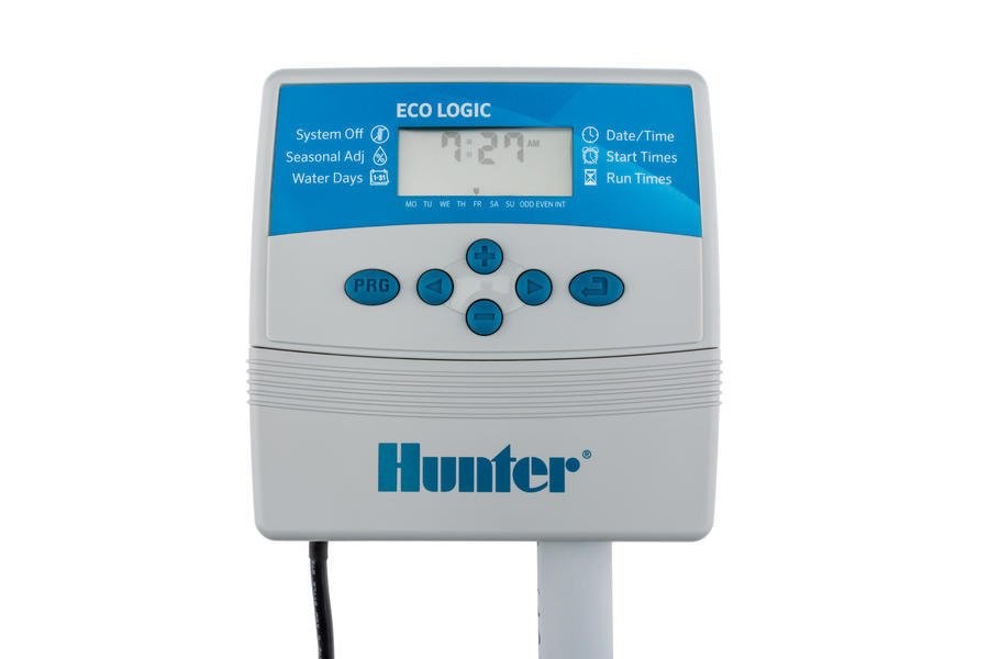 Hunter Eco-Logic 4 İstasyonlu, iç mekan, 24V AC. elektrikli sulama kontrol ünitesi