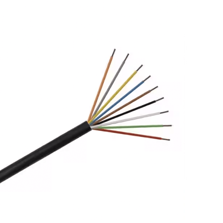 Kastro 9 Uçlu Toprak Altı Sulama Sinyal Kablosu 0,8mm 9 Renk 20 Metre