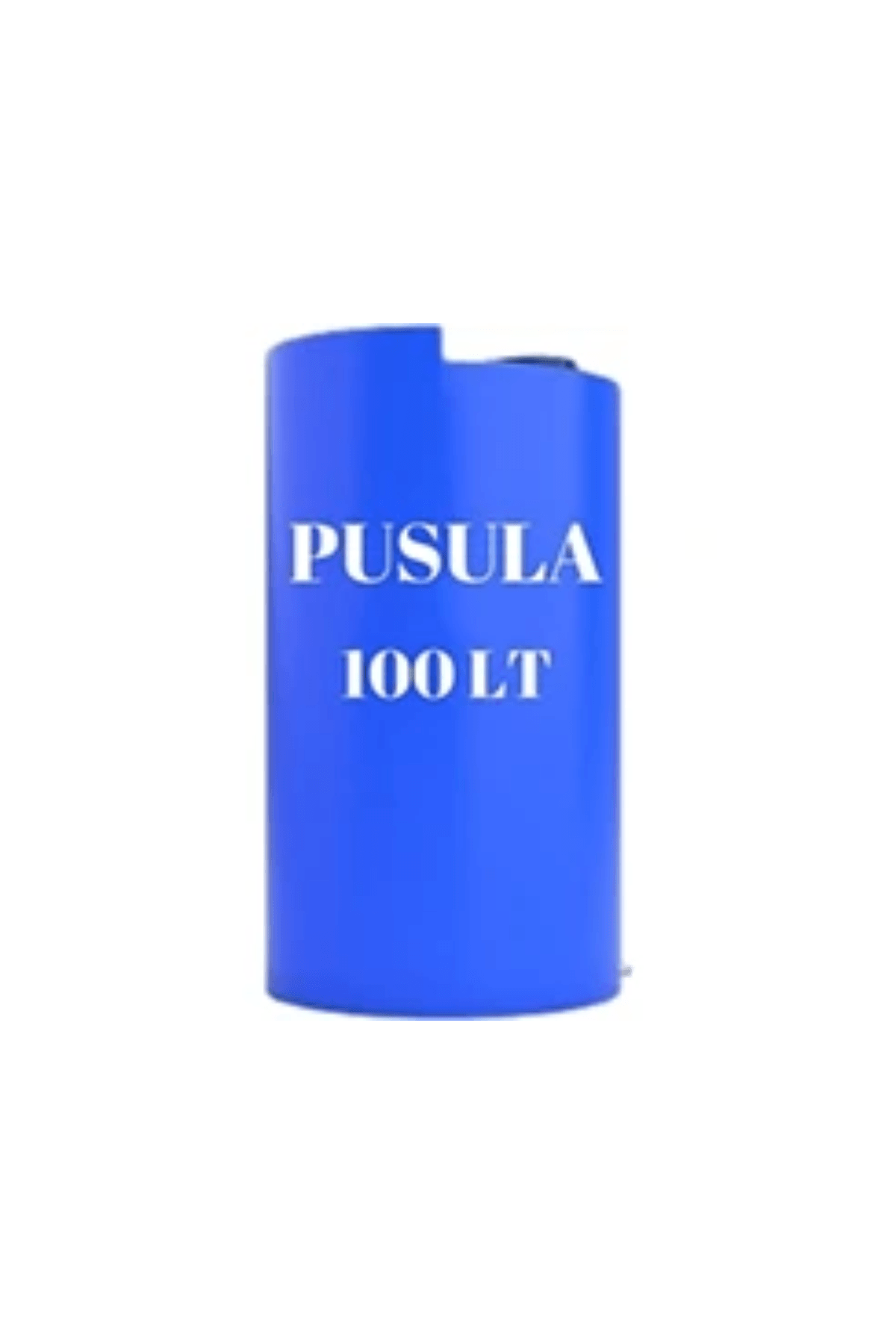 Pusula Su Depoları Polietilen 100 LT Mavi Dikey Su Deposu / Vanalı